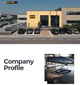 schermata della pagina Company del nuovo sito di SI.SE