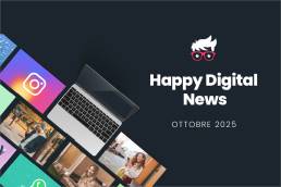 cover delle digital news su sfondo nero con anteprima immagini e la grafica di un portatile